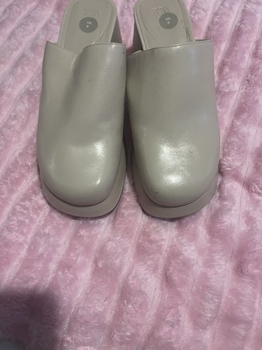 Pavers beige open back heeled - pavers,